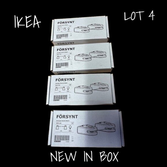IKEA Forsynt Curtain Wire for Curtain Mounting White Size 79"  X 4 New In Box - Picture 1 of 6